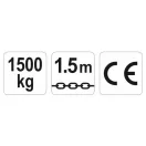 YATO Hebelkettenzug 1500 kg 1,5 m