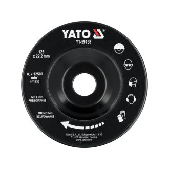YATO Flachraspel Scheibe 125 x 22,2 mm