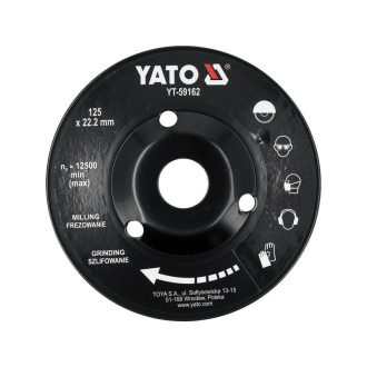 YATO Raspelscheibe 125 x 22,2 mm