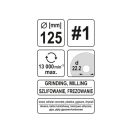 YATO Schleifscheibe grob #1 125 x 22,2 mm