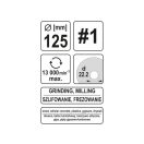 YATO Schleifscheibe grob #1 125 x 22,2 mm