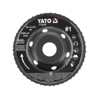 YATO Grobe Raspelscheibe #1 120 x 22,2 mm