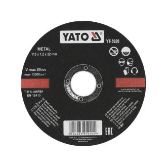 YATO Schneidscheibe für Metall 115 x 1,2 x 22 mm