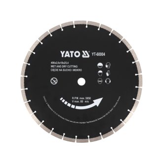   YATO Diamanttrennscheibe 400 x 3,6 x 10,0 x 25,4 mm segmentiert