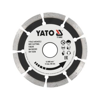   YATO Diamanttrennscheibe 115 x 2,1 x 8,0 x 22,2 mm, segmentiert