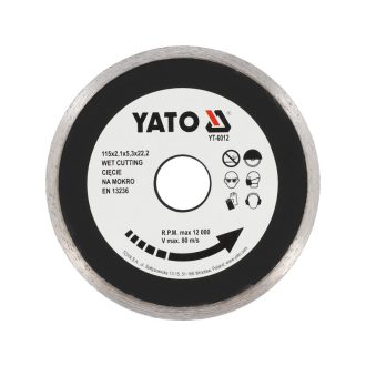   YATO Diamanttrennscheibe 115 x 2,1 x 5,3 x 22,2 mm kontinuierlich