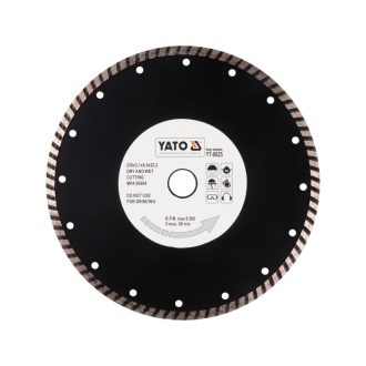 YATO Diamant-Trennscheibe 230 x 3,1 x 8,0 x 22,2 mm Turbo