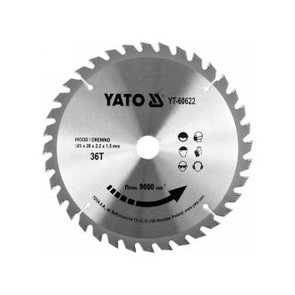 YATO Holzsägeblatt 185 x 20 x 1,5 mm / 36T
