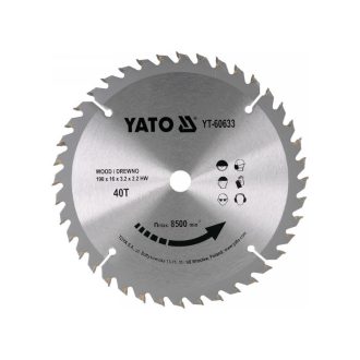 YATO Sägeblatt für Holz 190 x 16 x 2,2 mm / 40T