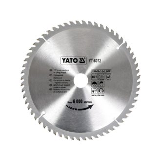 YATO Sägeblatt für Holz 250 x 30 x 2,2 mm / 60T