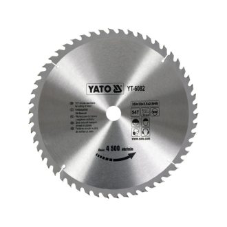 YATO Kreissägeblatt für Holz 350 x 30 x 2,5 mm / 54T