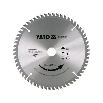YATO Sägeblatt für Aluminium 180 x 20 x 1,5 mm / 60T