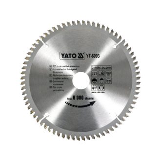 YATO Sägeblatt für Aluminium 210 x 30 x 2,2 mm / 72T