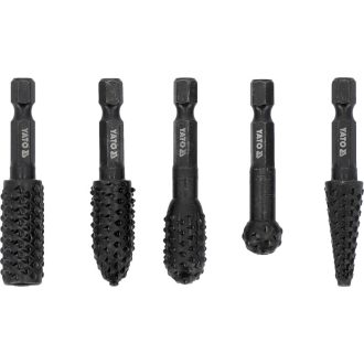 YATO Turbomühlenset für Holz 5-teilig bitgefasst