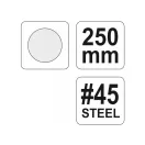 YATO Rundtülle 250 mm / # 45 grob