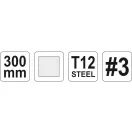 YATO Vierkantfeile 300 mm / #3 fein