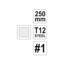 YATO Vierkantfeile 250 mm / #1 grob