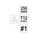 YATO Dreieckfeile 250 mm / #1 grob