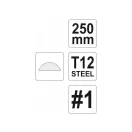 YATO Halbrundfeile 250 mm / #1 grob