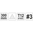 YATO Dreieckfeile 300 mm / #3 fein