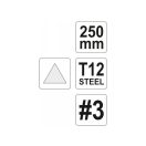 YATO Dreiecksfeile 250 mm / #3 fein