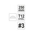 YATO Halbrundfeile 250 mm / #3 fein