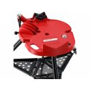 YATO Rohrspannstock mit Kette und Ständer 1/8-6"