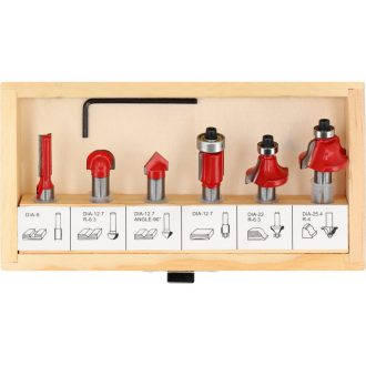 YATO Oberfräsersatz 8-teilig 6 mm