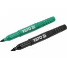 YATO Markierungsfilzstifte 2 Stück schwarz - grün