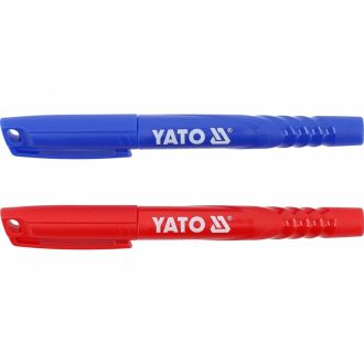 YATO Markierungsfilzstifte 2 Stück rot - blau