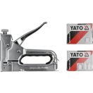 YATO Tacker 6-14 mm + Klammern (geeignet für 3 verschiedene Klammern)