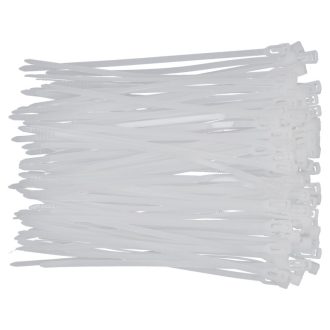 YATO Lösbare Kabelbinder 3,6 x 150 mm weiß (100 Stück)