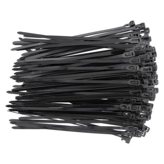 YATO Lösbare Kabelbinder 3,6 x 150 mm schwarz (100 Stück)