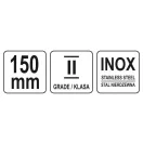 YATO Lineal Edelstahl 150 mm