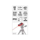 YATO Laser-Entfernungsmesser 0,2-60 m IP65