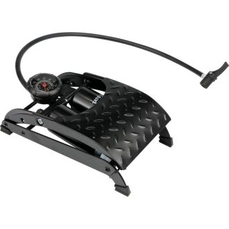 YATO Fußpumpe mit Manometer, Metall