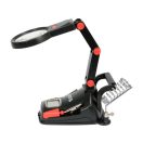 YATO Lötständer mit Lupe und LED-Licht