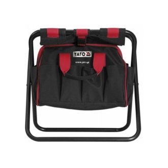 YATO Klappstuhl mit Werkzeughalter 22 Taschen
