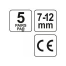 YATO Ohrstöpsel 7-12 mm (5 Paar/Karton)