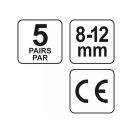 YATO Ohrstöpsel geschnitten 8-12 mm (5 Paar/Karton)