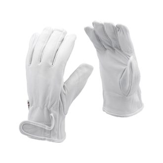   YATO Arbeitsschutzhandschuh aus Leder mit Klettverschluss, Größe 10, weiß