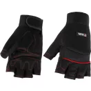 YATO Arbeitsschutzhandschuh ohne Fingerkuppen, Größe 8, schwarz