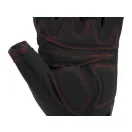 YATO Arbeitsschutzhandschuh ohne Fingerkuppen, Größe 8, schwarz