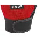 YATO Arbeitsschutzhandschuh ohne Fingerkuppen, Größe 11, rot