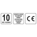 YATO Arbeitsschutzhandschuh ohne Fingerkuppen, Größe 10