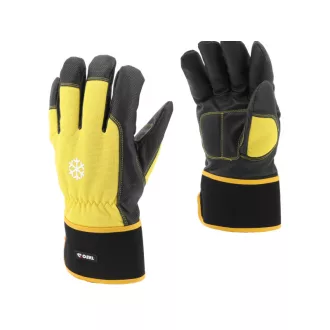 YATO Montagehandschuh gefüttert verstärkt Größe 9 gelb