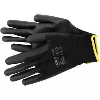 YATO Montagehandschuhe (schwarz getaucht) Größe 9