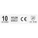 YATO Montagehandschuhe (Nitril getaucht WEISS) 10