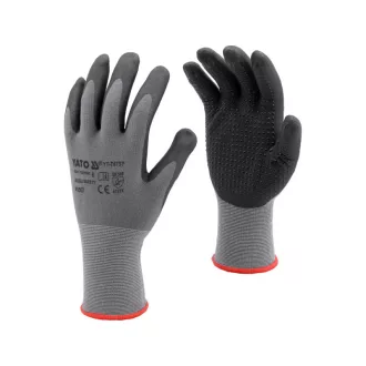   YATO Arbeitsschutzhandschuhe geschäumtes Nitril getaucht 9 rutschfest