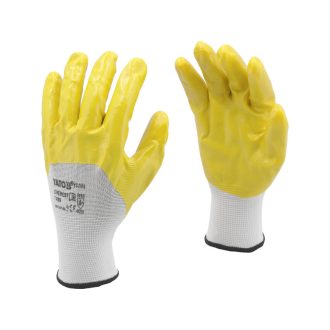 YATO Montagehandschuhe (Nitril getaucht GELB) 9